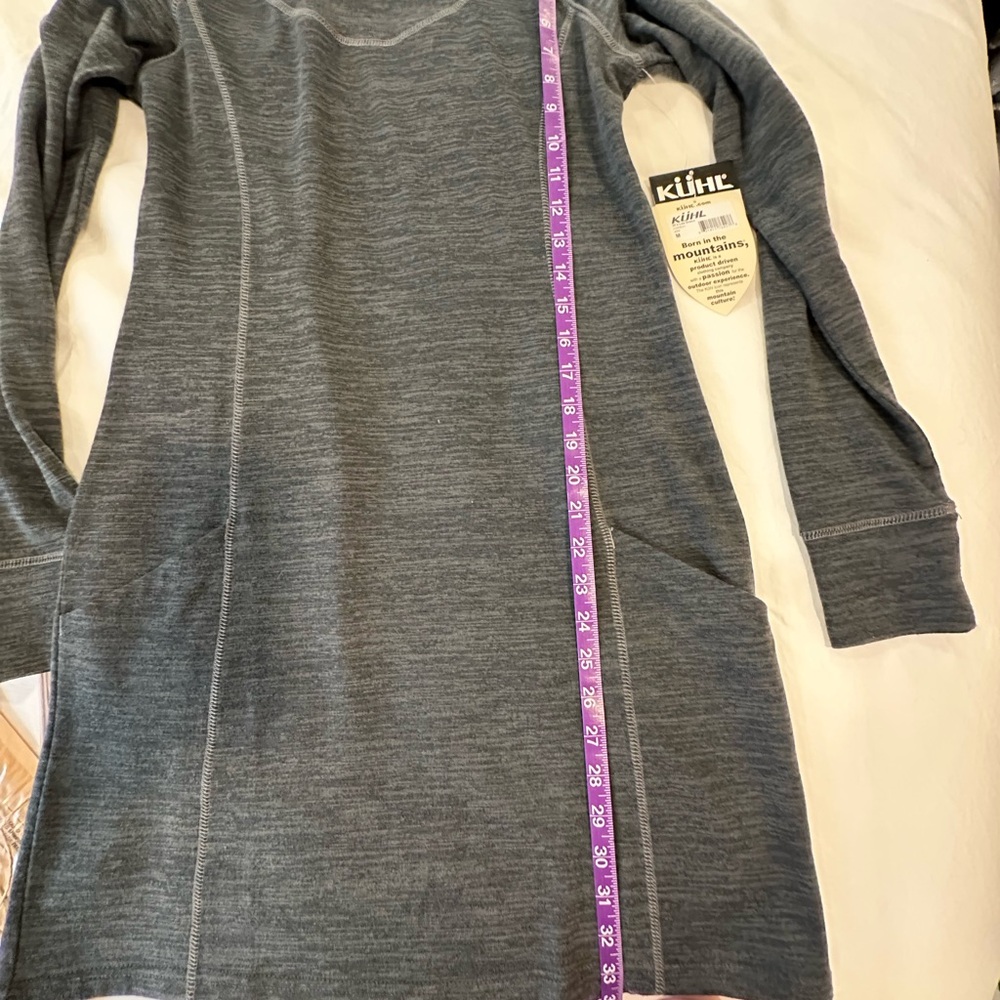 NWT Kuhl Lea Carbon Long Sleeve Athleisure Dress - Picture 8 of 8